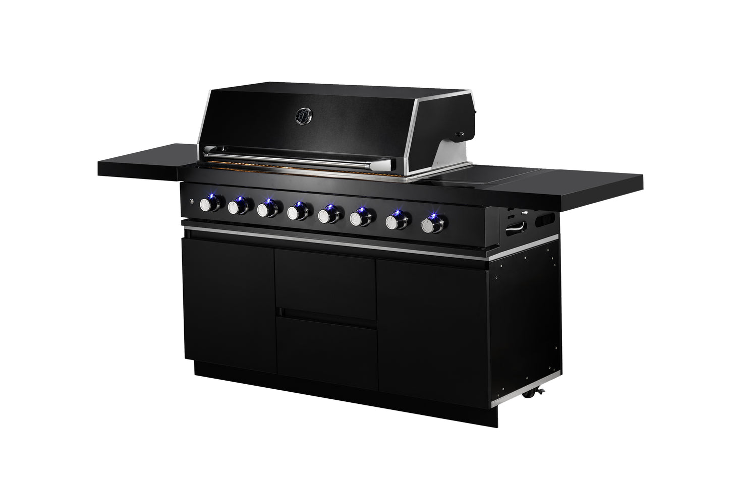 Aspire Entry 6 Burner NAT GAS Combination with Grill Cabinet (With Side Burner)