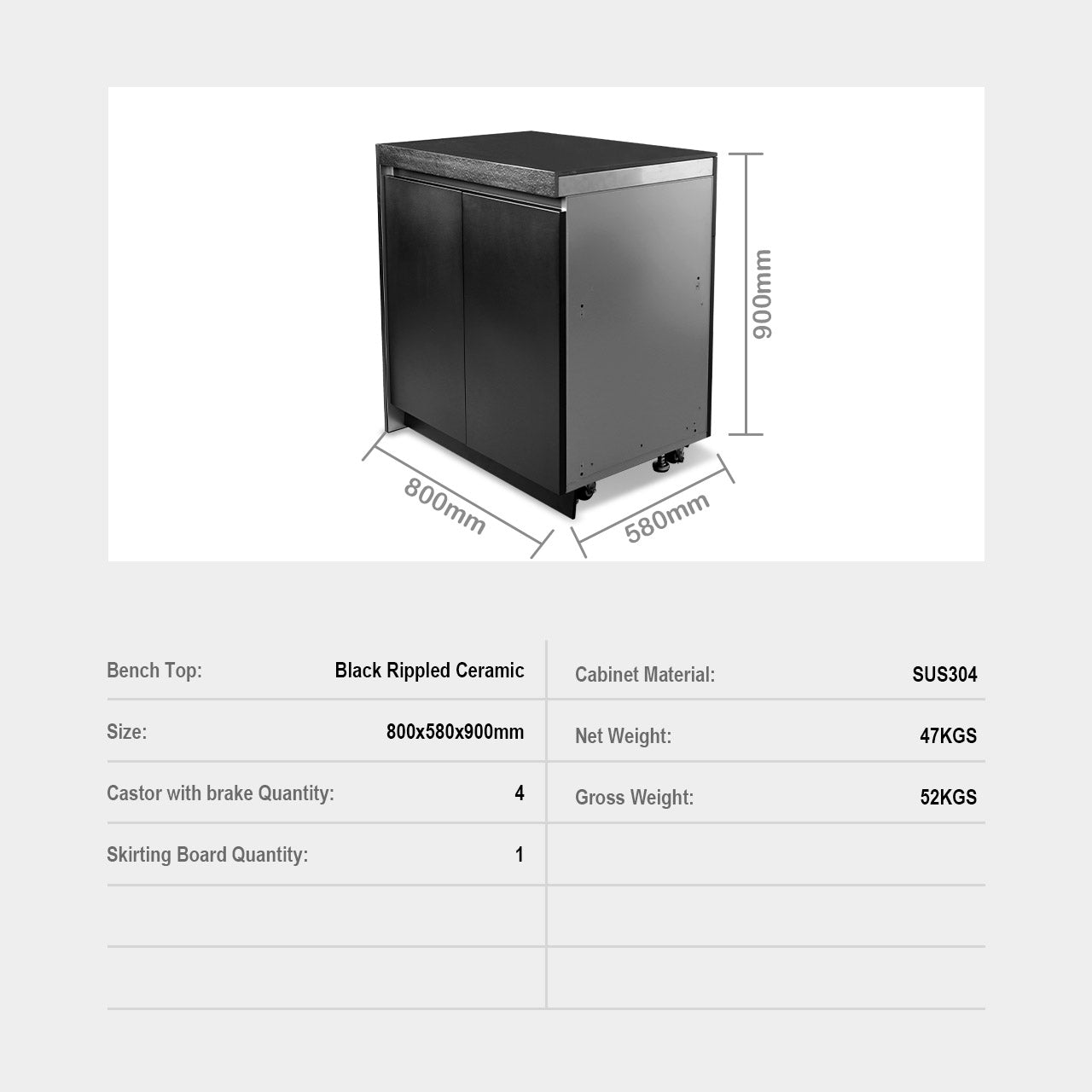 Aspire Double Door Floor Cabinet
