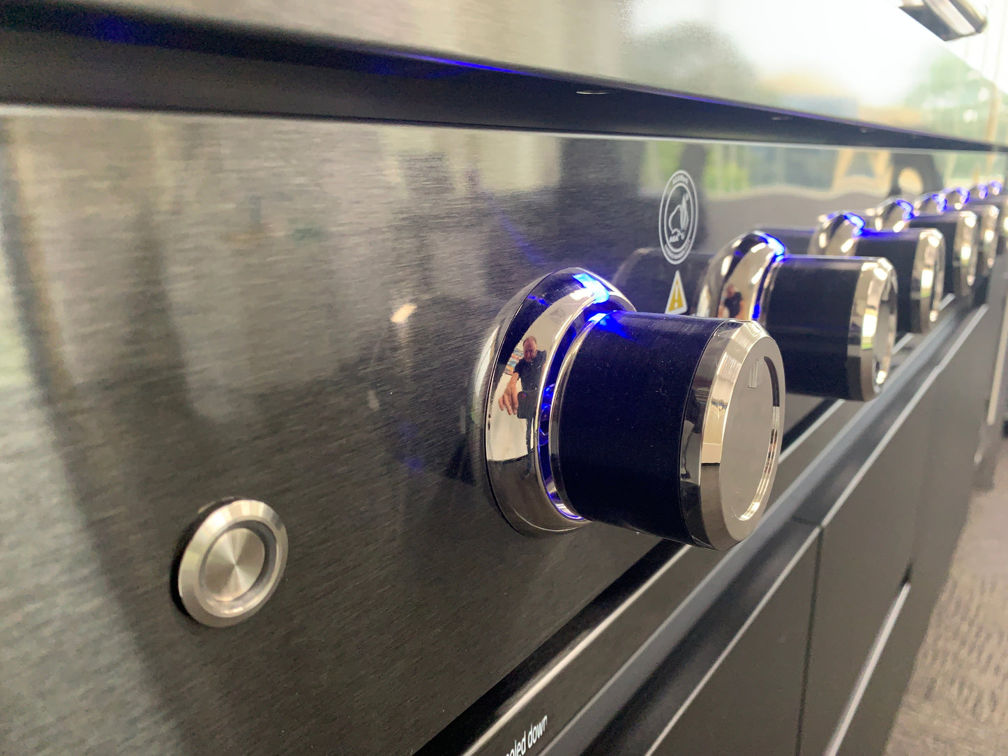 Aspire 6 Burner LPG GAS Combination with Grill cabinet, Double door Refridgerator, and Sink Cabinets