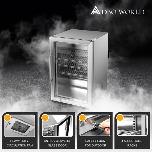 Aspire Single Door Stainless Steel Fridge